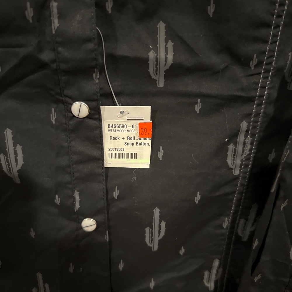 Rock & Roll Cowgirl Black Shirt with Pink Details - Picture 3 of 4